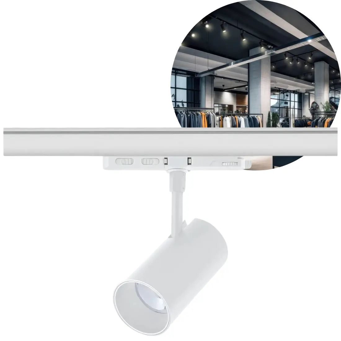 Schienenstrahler | CCT | 2700lm | 30W | 3-Phasen | CORE | Weiß