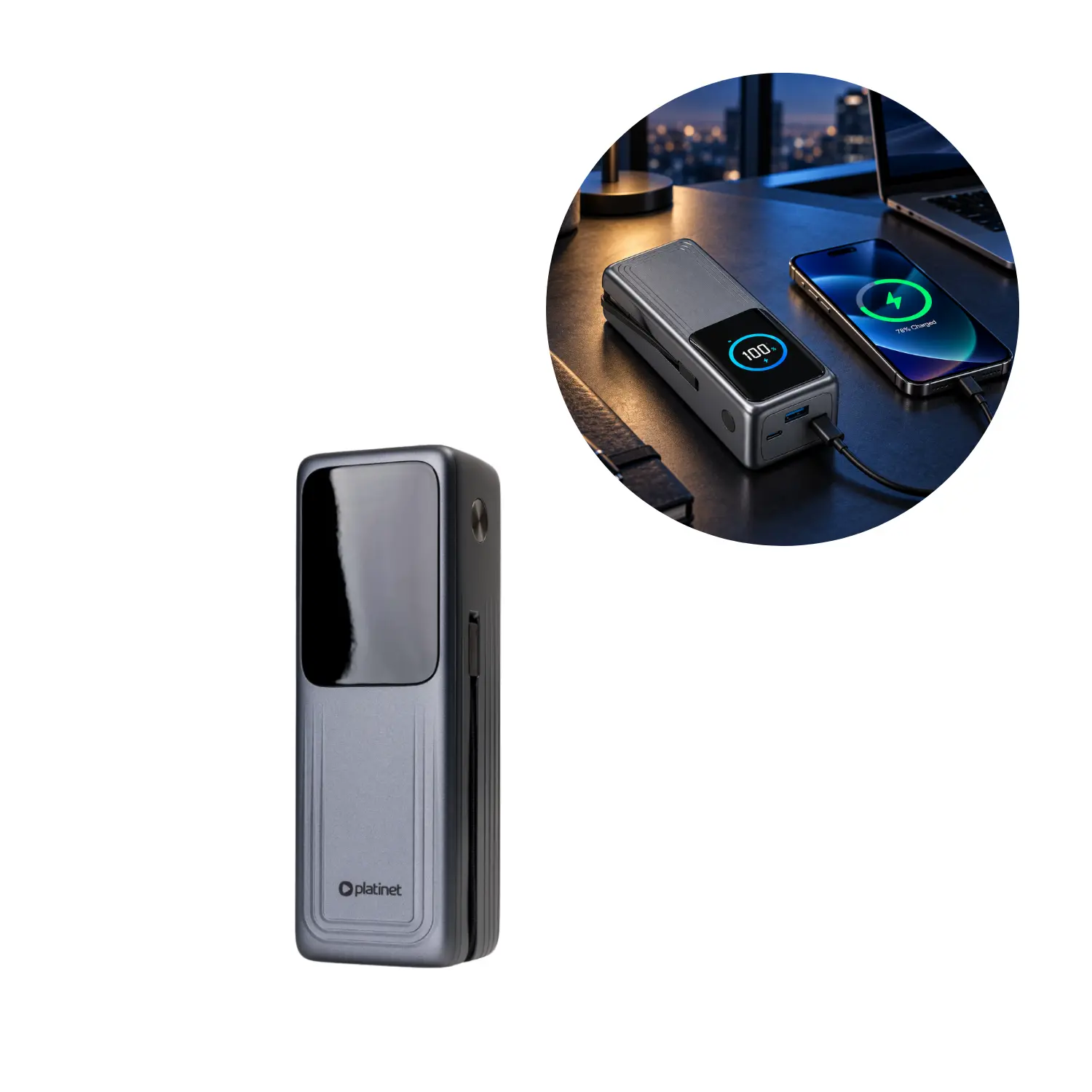 Powerbank | 27 000 mAh | 205 W | Platinet PMPB27140