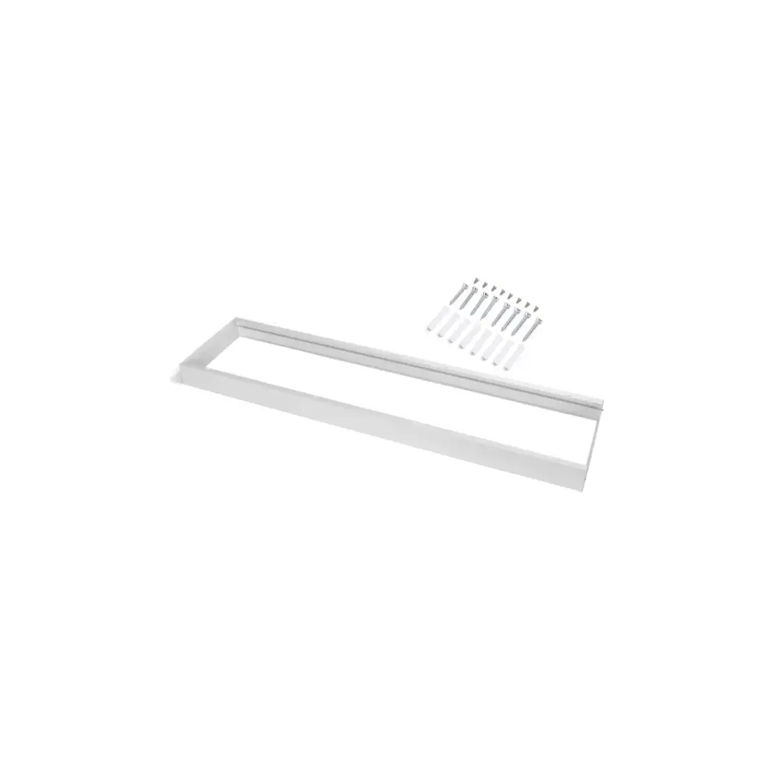 Utanpåliggande Ram för LED Panel 30x120 | 68mm | Vit