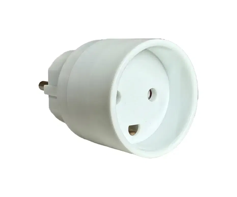 Schuko-adapter voor DK met aarde | 250 V | 16 A | 3680 W | Wit