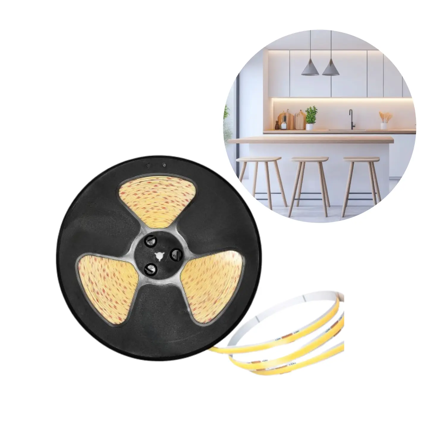 COB LED Strip 24V | 50m | 4000K | 500lm/m | 5W/m | 8mm