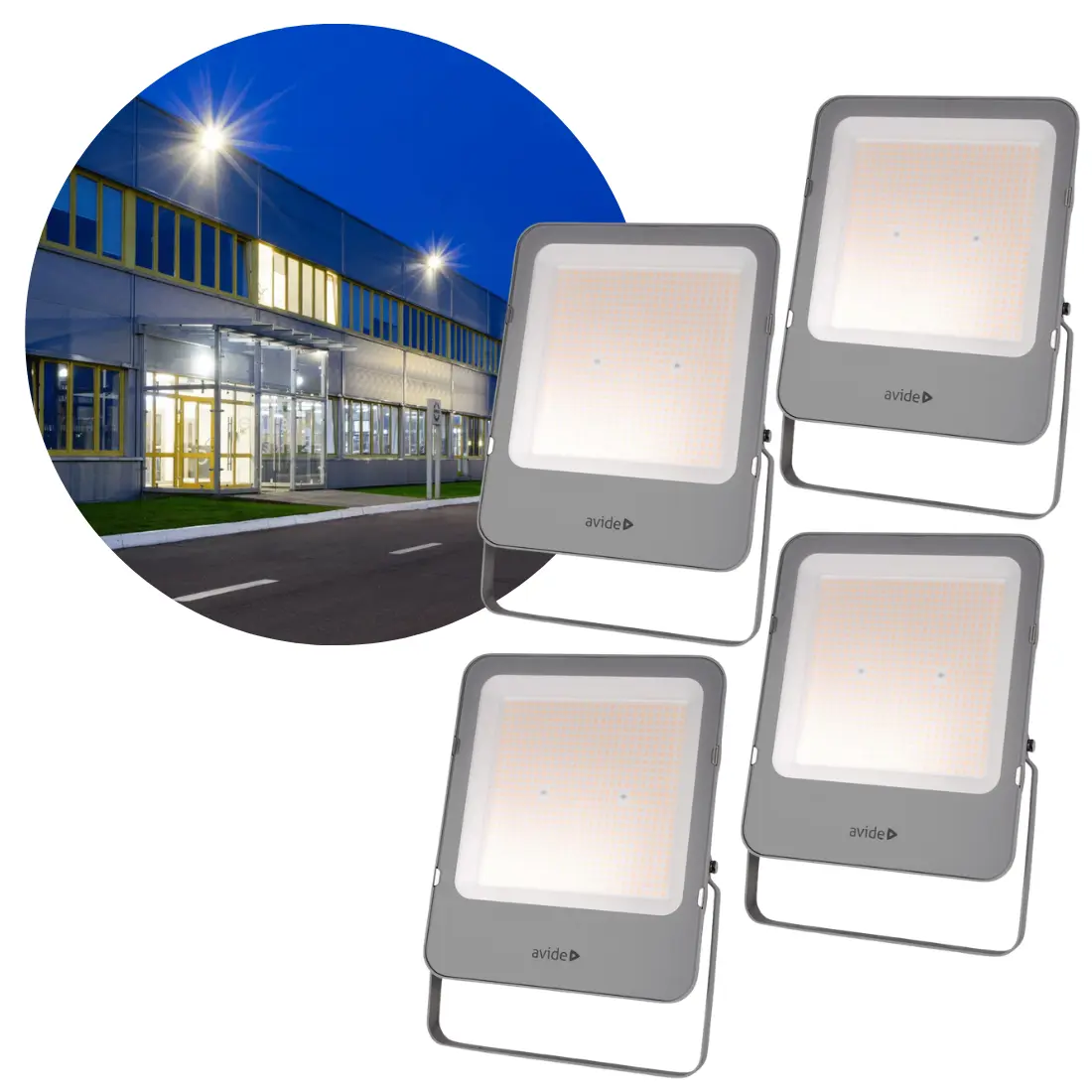 LED Strålkastare | 4-Pack | SMD | 200W | 4000K