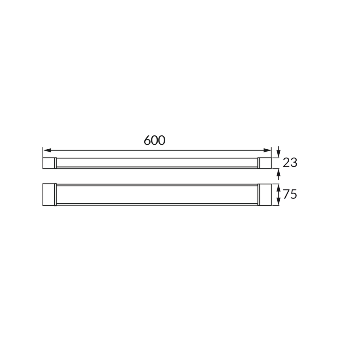 Fladt LED armatur | 60cm | CCT | 10/15/20W | LOTOS | Hvid Fladt LED armatur | 60cm | CCT | 10/15/20W | LOTOS | Hvid