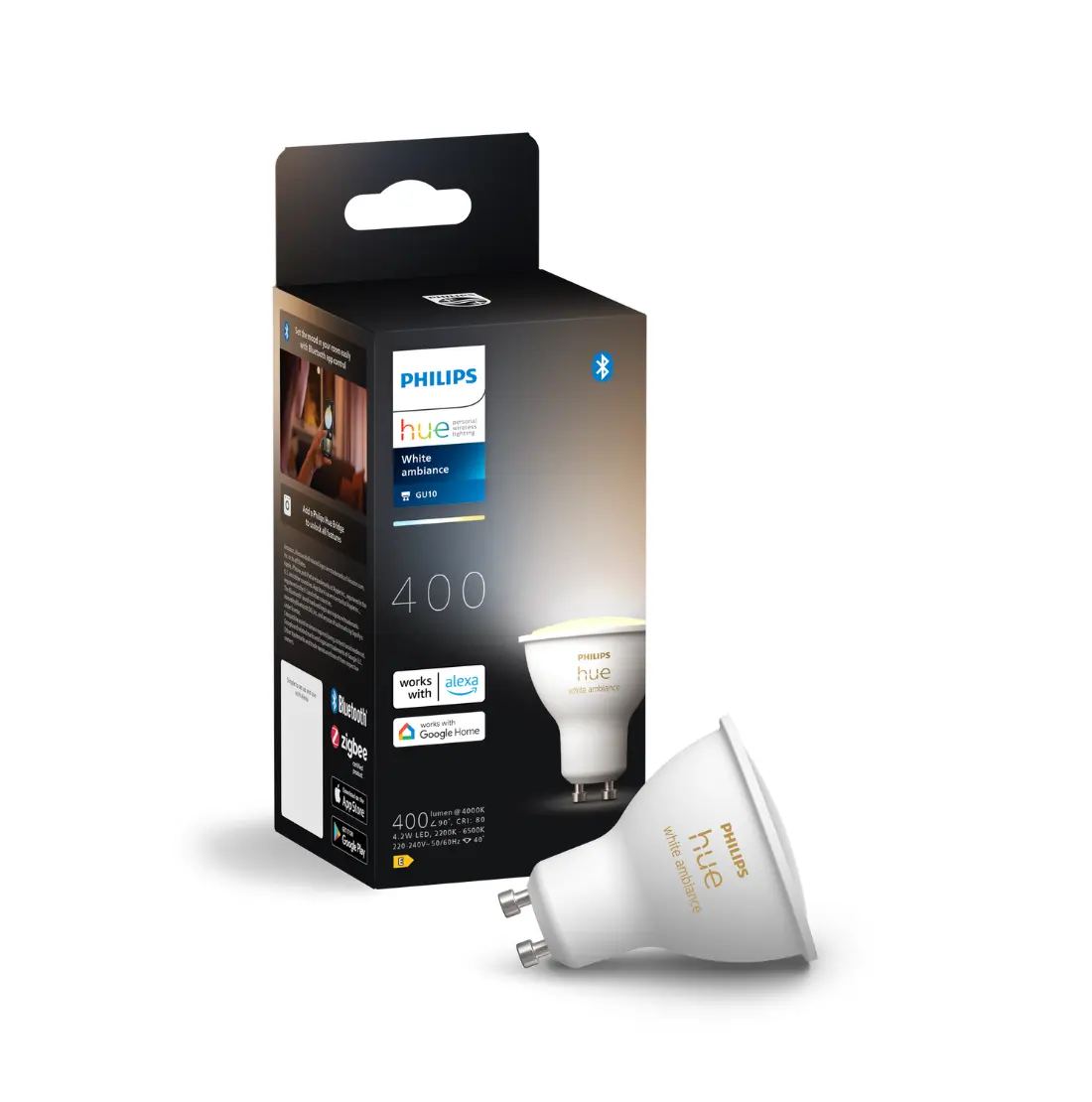 Philips Hue Gu10 White Ambiance 400lm 42w