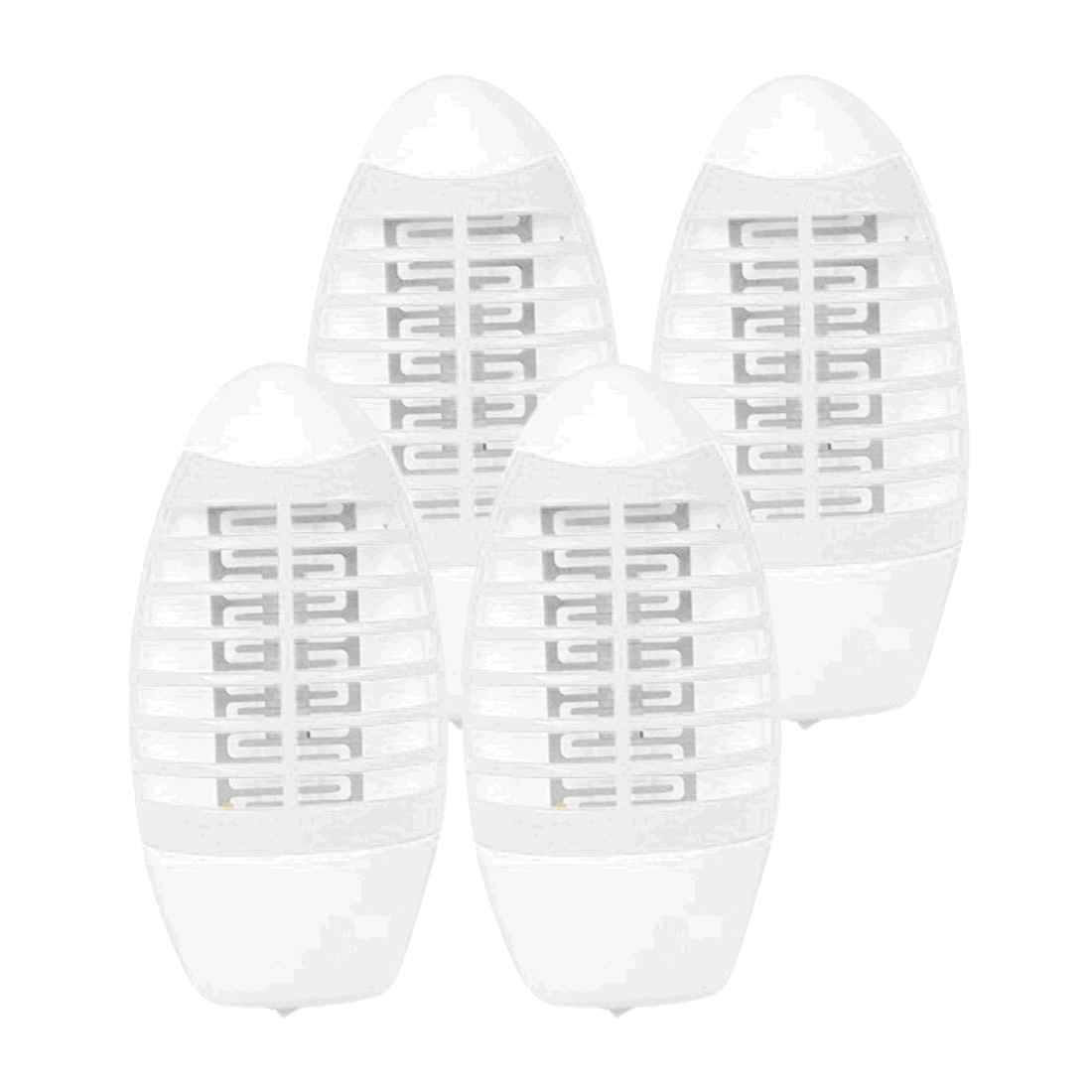 4 stuks | Elektrische vliegenmepper voor wandcontactdoos | UV-Muggenlamp | 230V | 1,5W