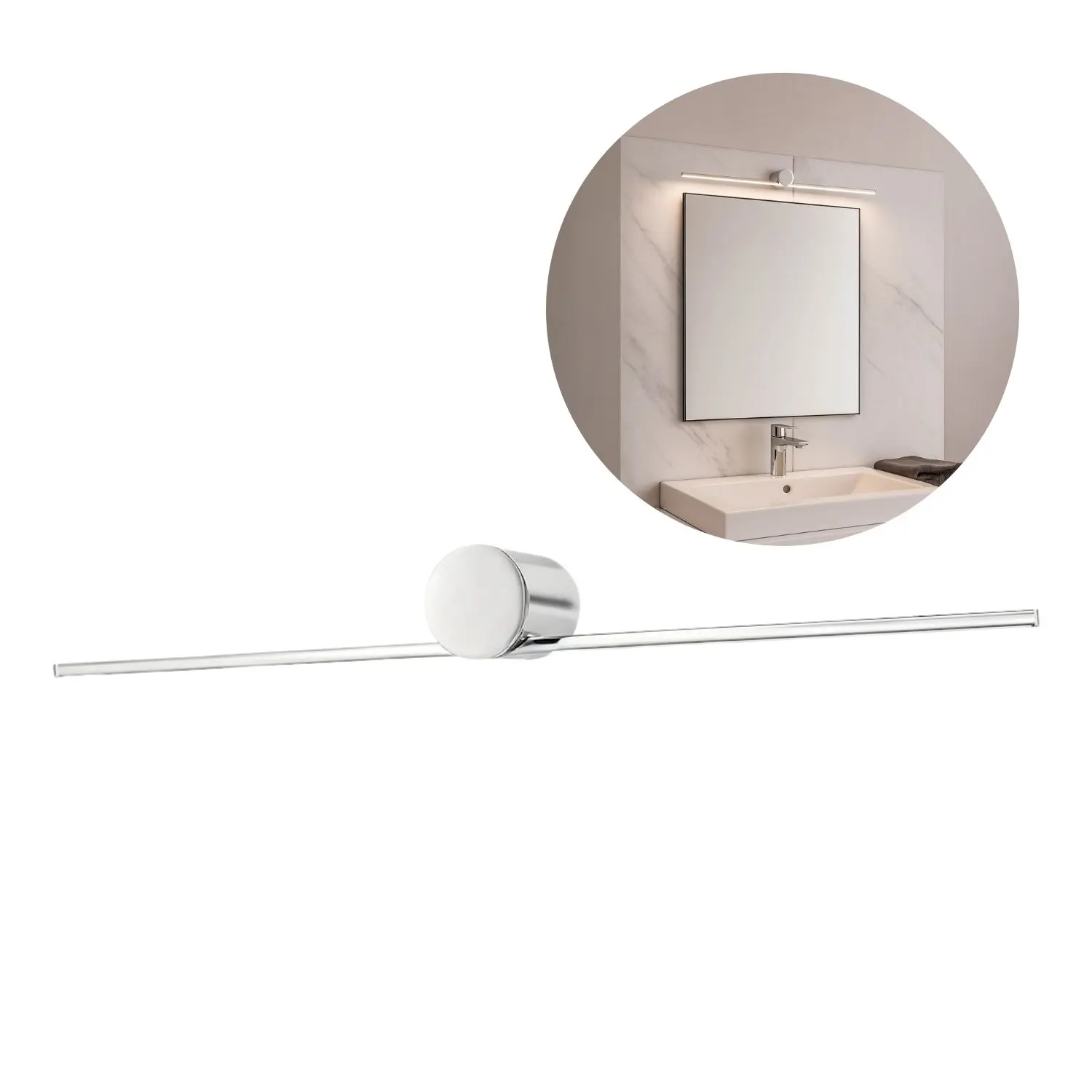 Spegelarmatur | 60cm | 4000K | 670lm | 9W | IP44 | ARTIST | Krom