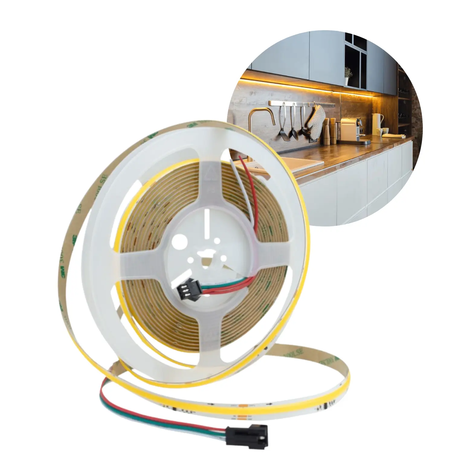 Digital COB LED Strip 24V | 5m | 10mm | CCT | 1620lm/m | 18W/m | IP20