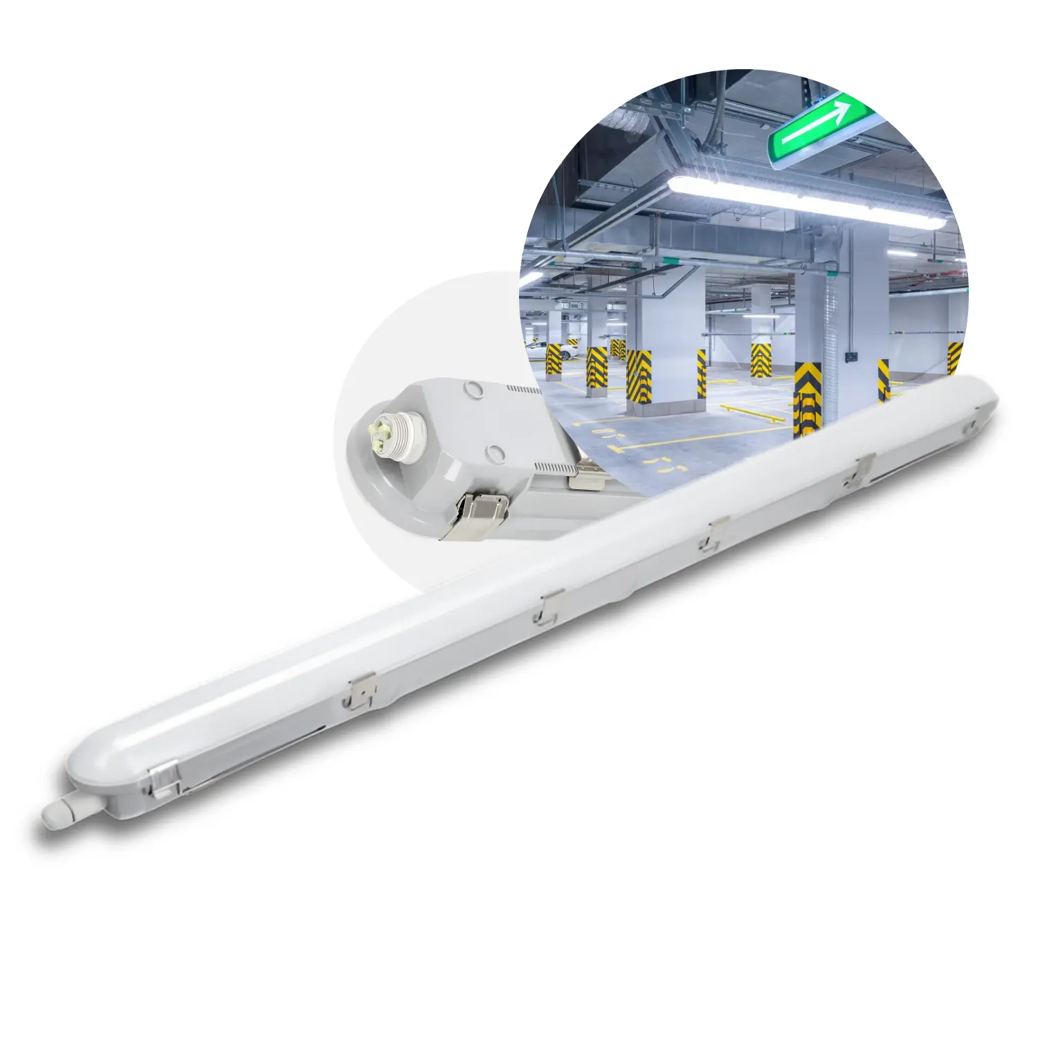 LED-armatuur 120cm | 4000K | 6300lm | 36W | IP66 | 175 lm/W | Bedraad | NEXFORCE N2