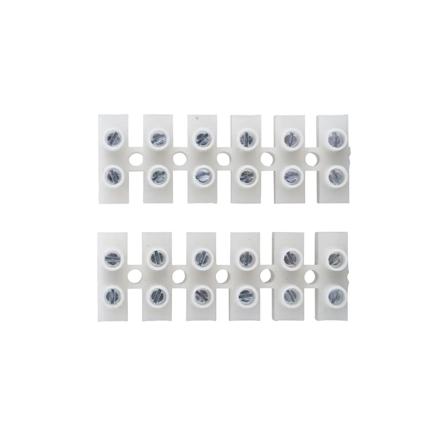 Klemrække 6-polet 4mm² Neutral 2 stk | IP20 | Transparent