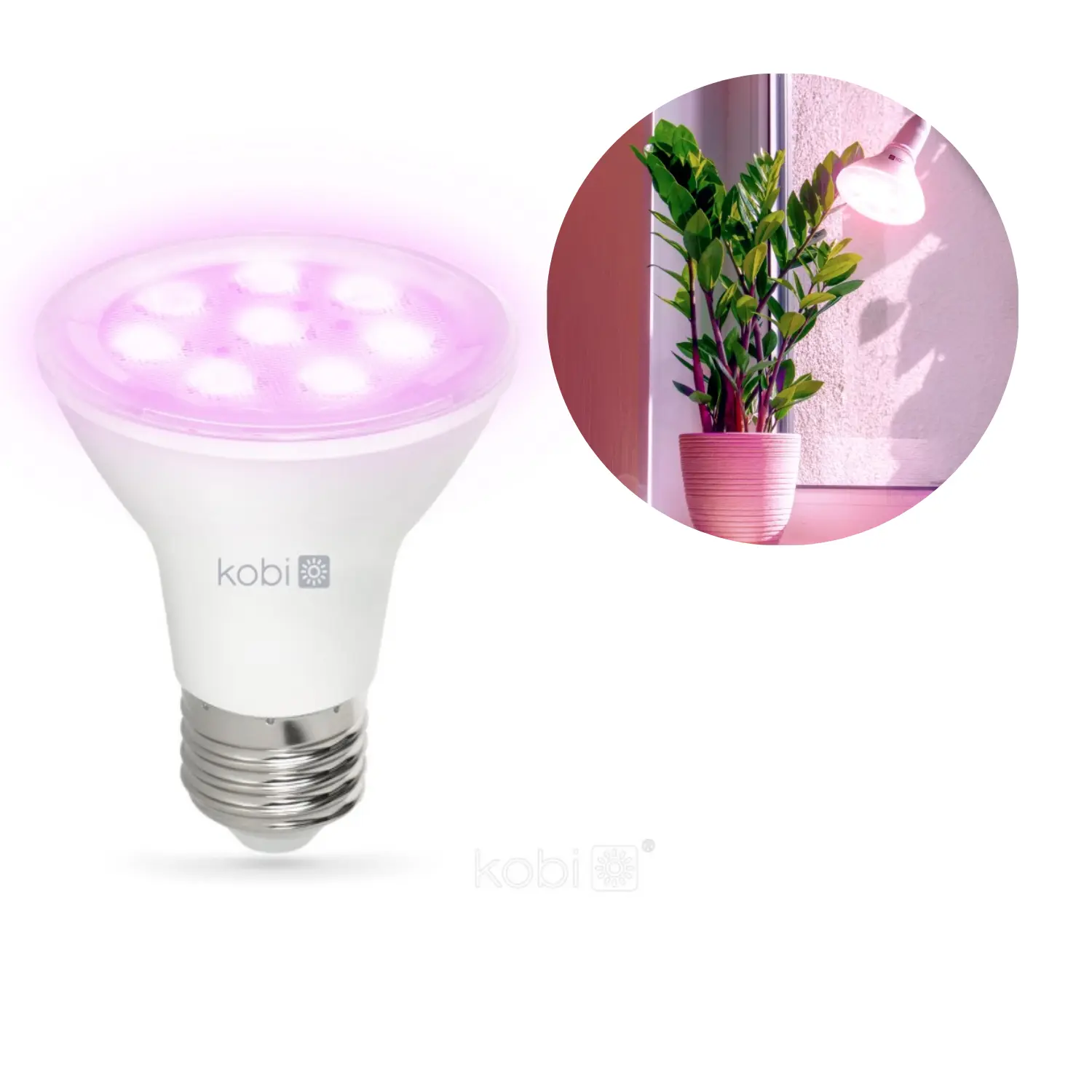 LED Groeilamp | Wit | 7W | E27 | 1200K | PPF | Planty