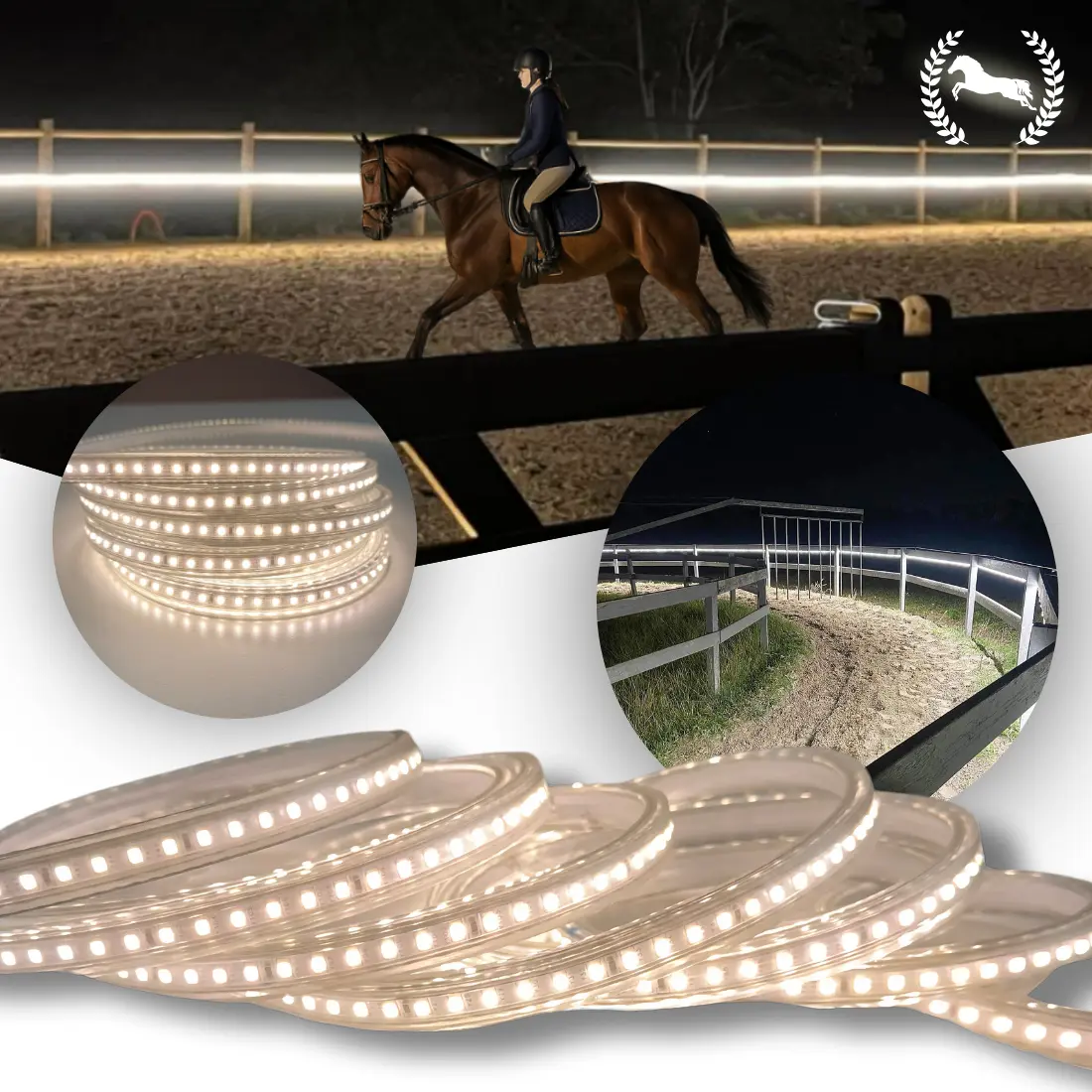 Ridebane lys | 10m | 4000K | 1000lm/m | 8W/m | IP67 | SNAP