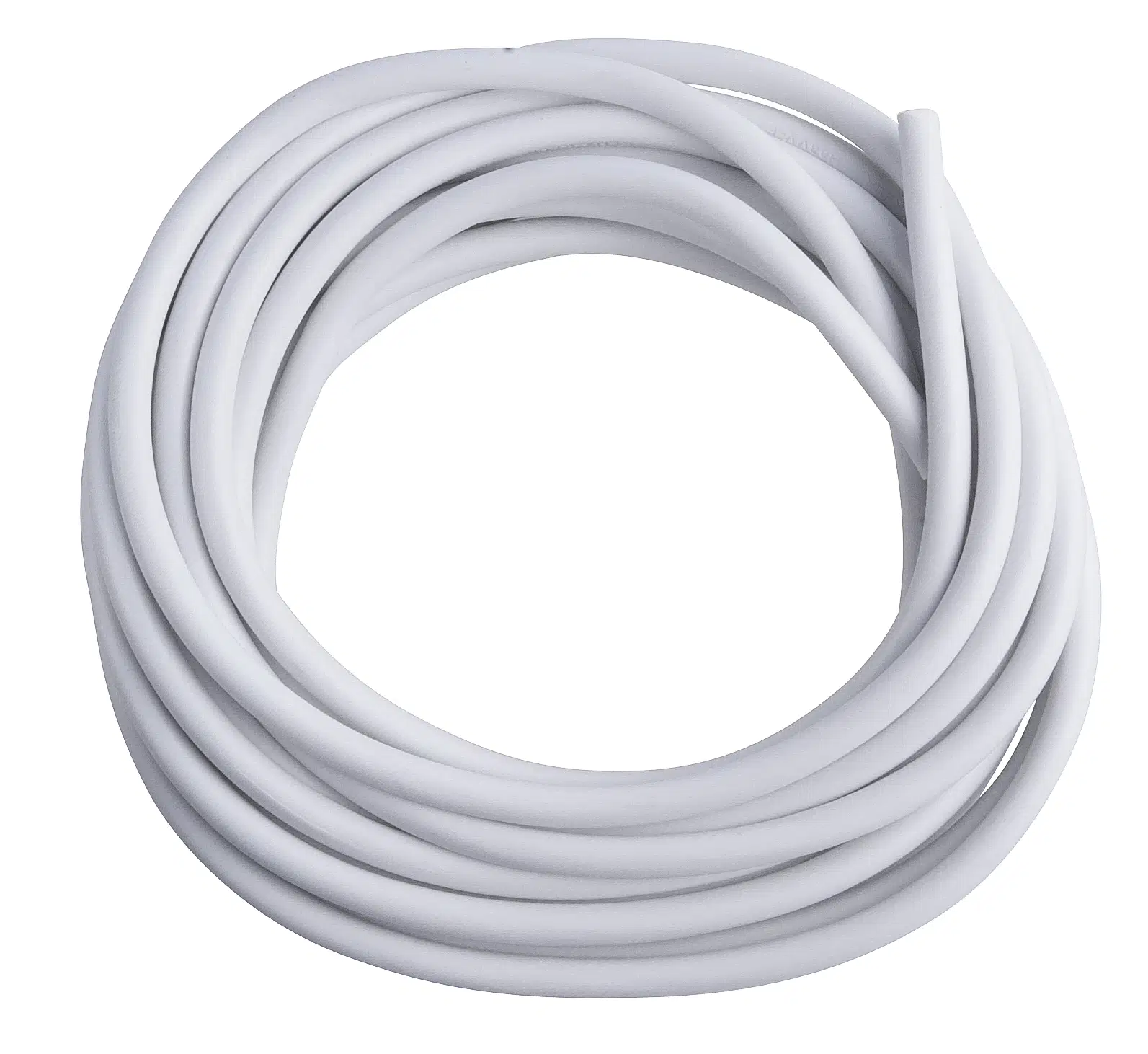 Plastkappeledning | Rund | 3G0,75 mm² | 10m | Hvid