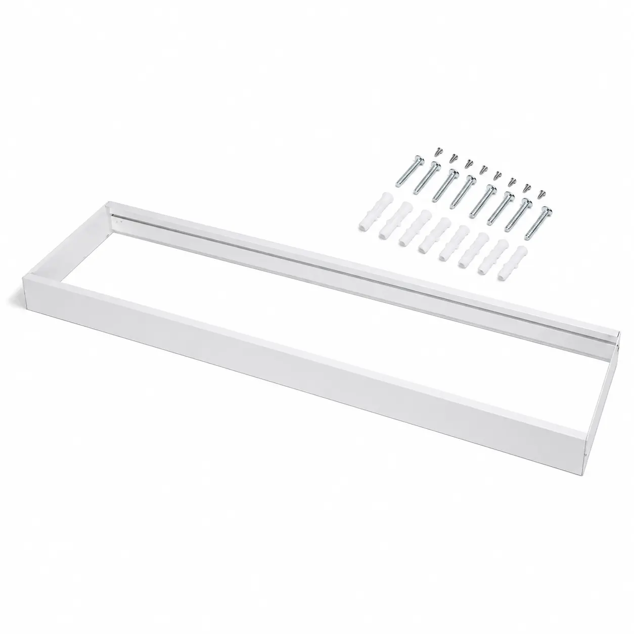 Utanpåliggande Ram för LED Panel 30x120 | 68mm | Vit
