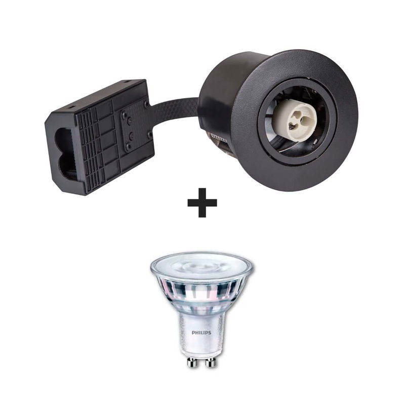 Utomhus spotlight + Philips Gu10 Dimbar PlusLED