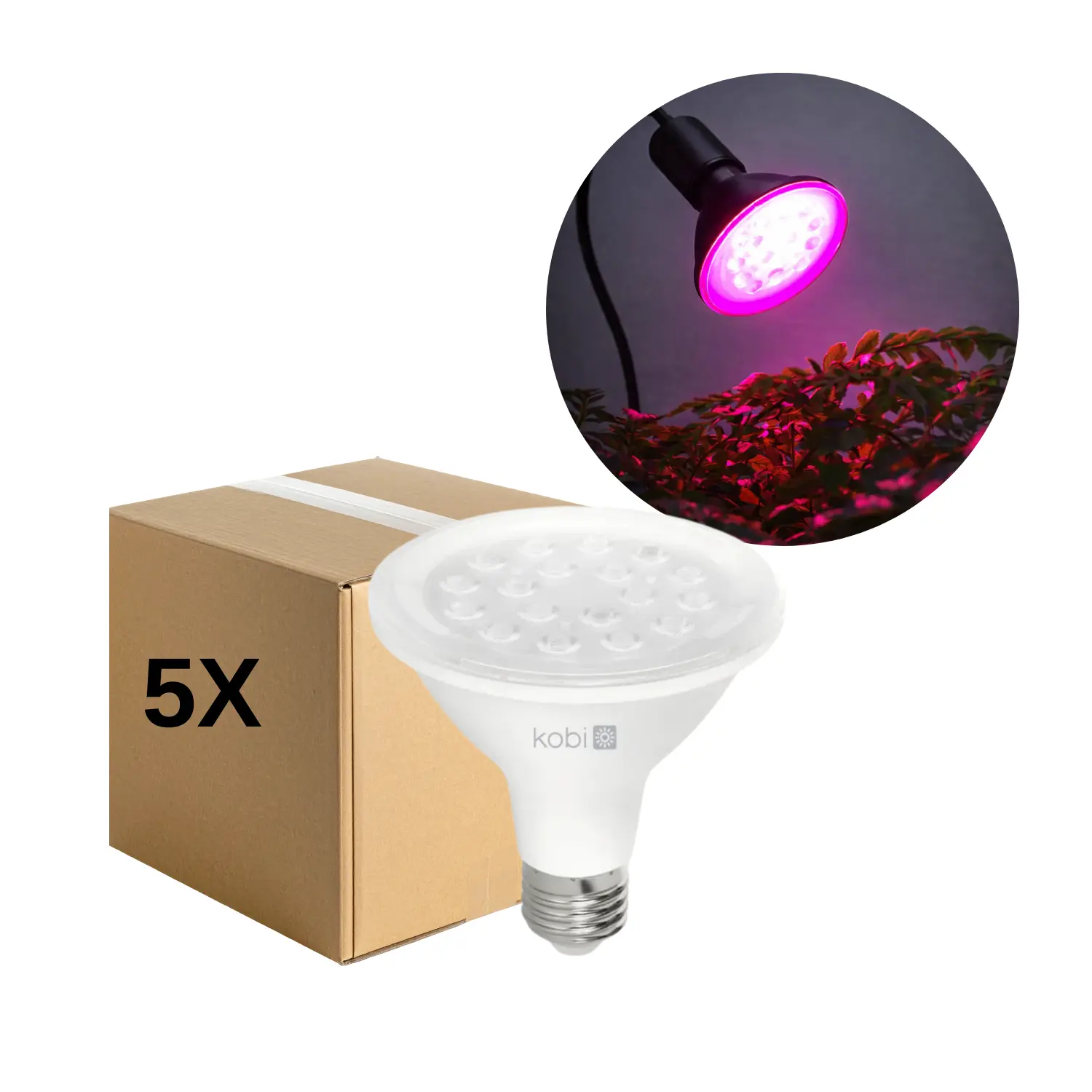 LED Grolys Glödlampa E27 | 10,5 PPF | 9W | PLANTY | Vit