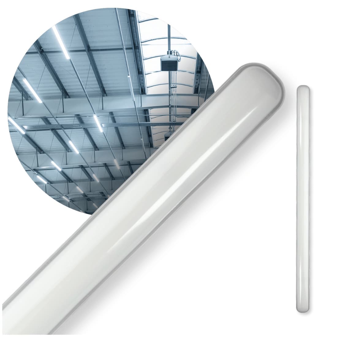 120cm Fladt Led Armatur Gennemfortrådet 6000k 36w 4320lm Ip65