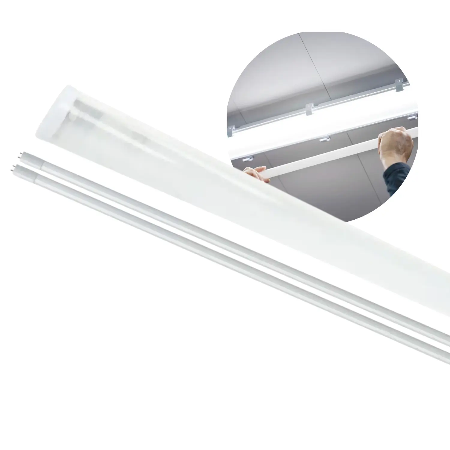 LED-Leuchtstoffröhre | 120cm | T8-Rohr | 2x LED-Röhren | PluslED