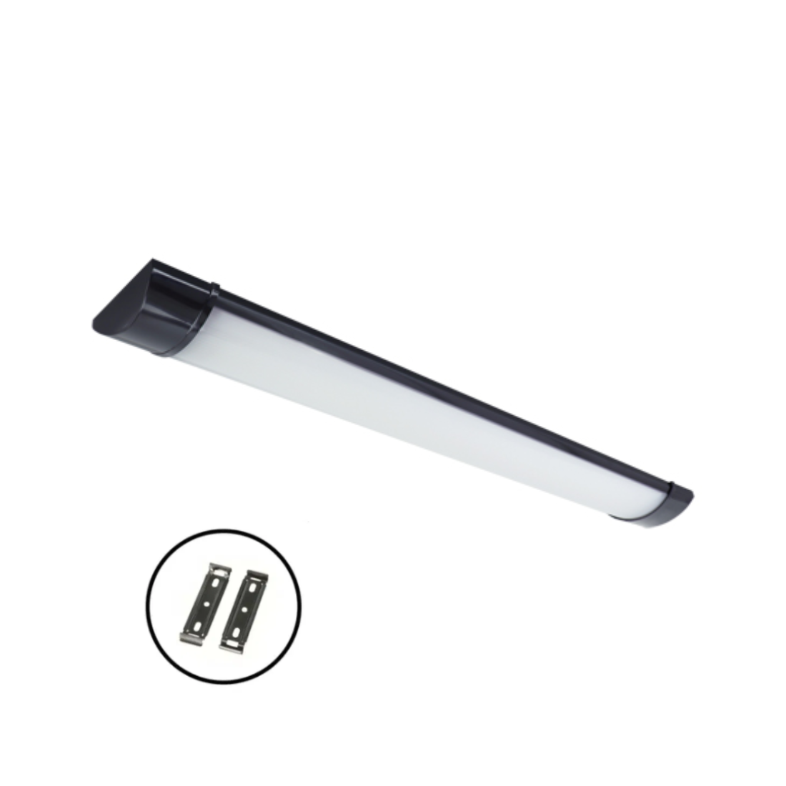 Fladt LED armatur | 60cm | CCT | 10/15/20W | LOTOS | Sort Fladt LED armatur | 60cm | CCT | 10/15/20W | LOTOS | Sort