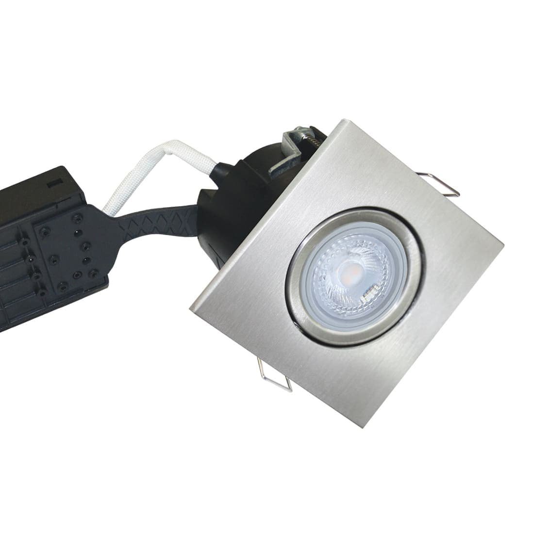 LED Firkantet | Alu. Install GU10 LED 5W Nordtronic Gu10
