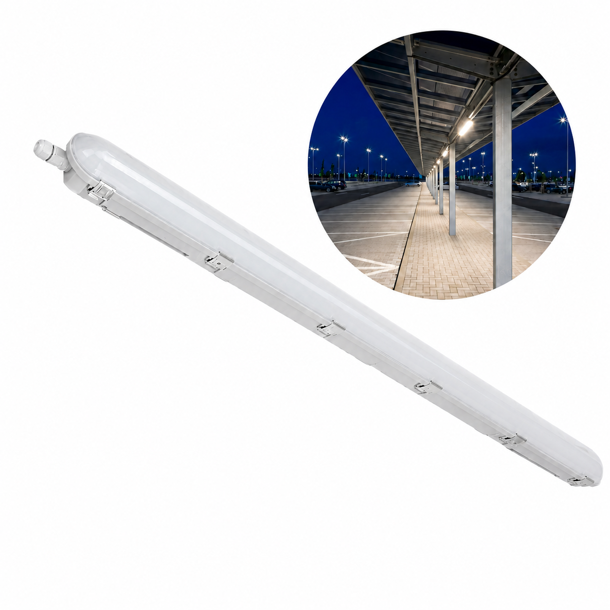 LED-armatuur 150cm | 4000K | 12000lm | 70/60/50/40W | IP66 | NEXFORCE N2
