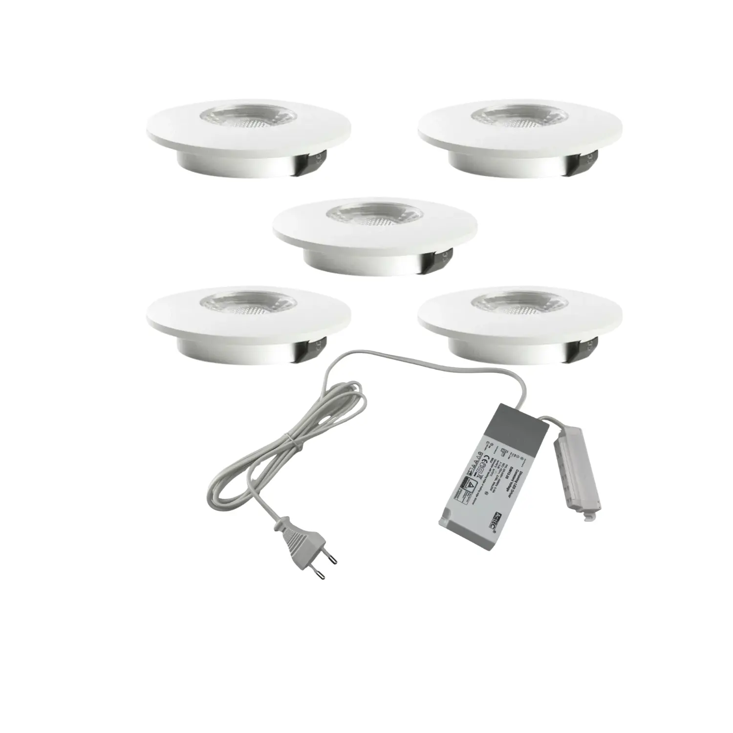 MITO Furniture Spot 5 st inkl. drivdon och fördelare | LED | Dimbar | Vit