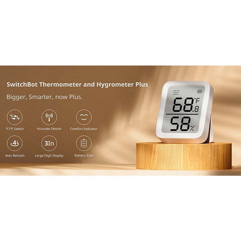 SwitchBot Meter Plus Termometer Hygrometer Smart hem