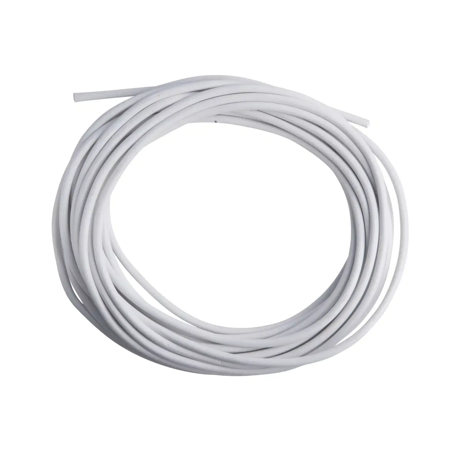 Plastkappeledning Rund 2x0,75mm² 5 Meter | Hvid