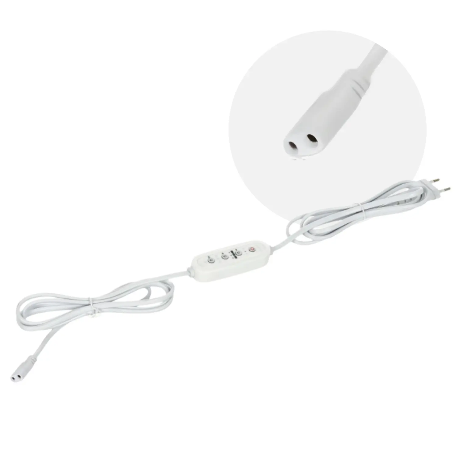 Grolys Strømkabel | 3m | Med Timer | 8-tal AC Stik | GROWLY PC