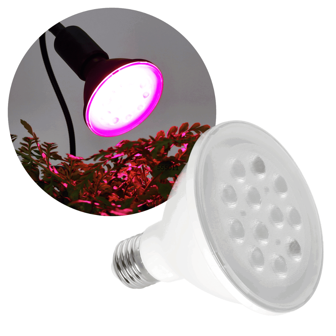 LED groeilamp | E27 | 9W | 1200K | 300lm