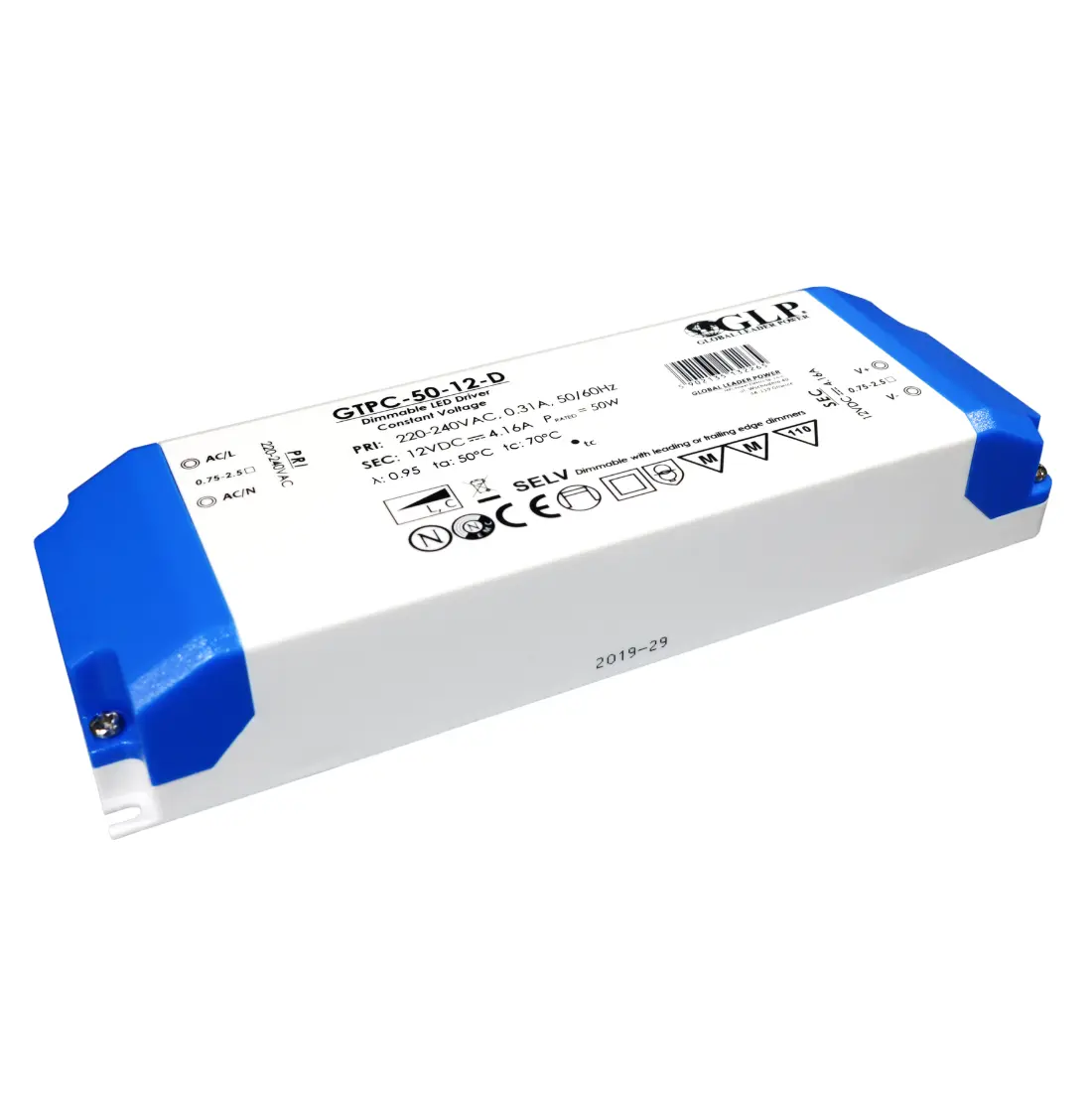 LED Driver 12V | Dimbar | Triac | 12-50W | 4.16A