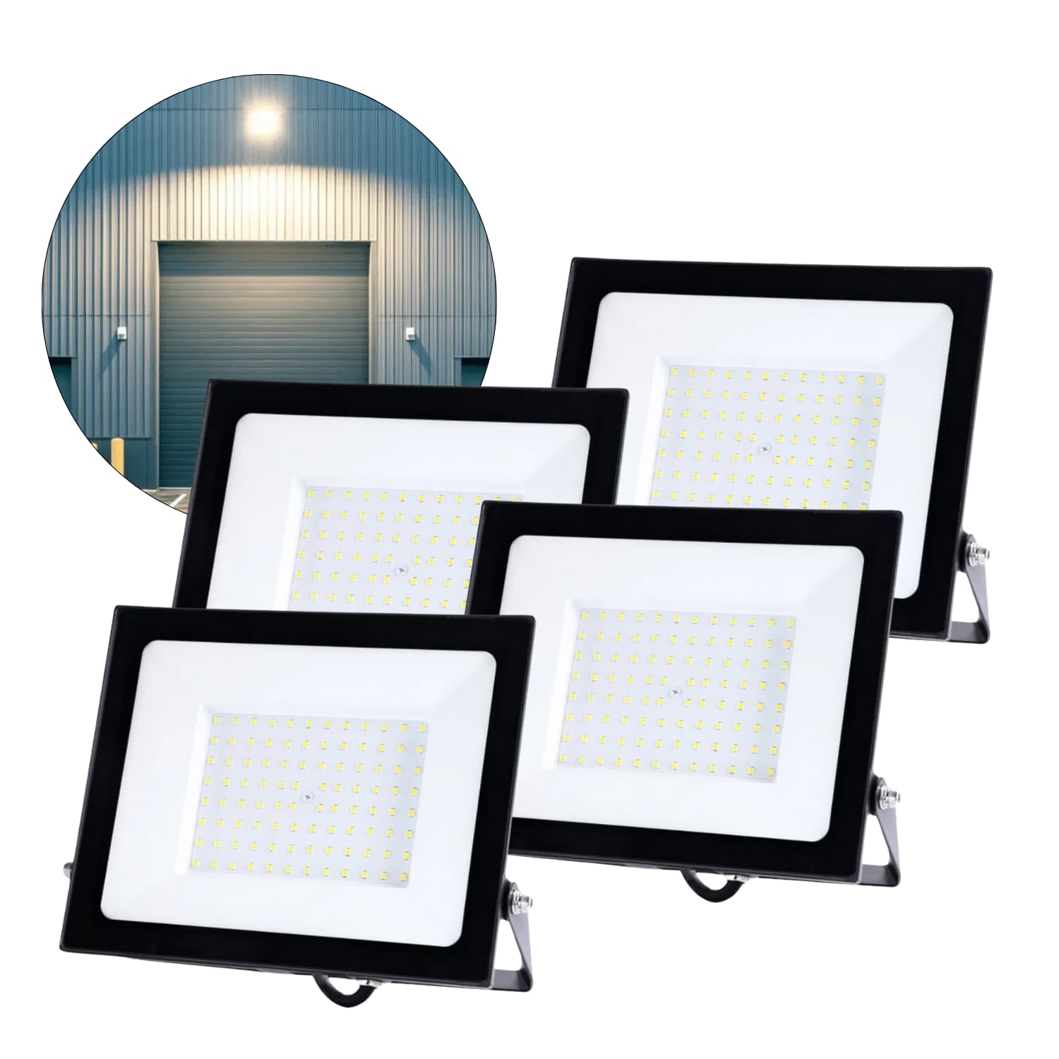 LED Flutlicht | 4er-Pack | 100W | 8700lm | 6500K | IP65