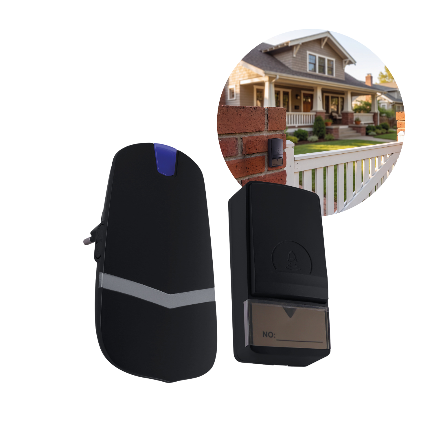 Deurbel | 230 V | IP44/20 | OCEAN | Zwart