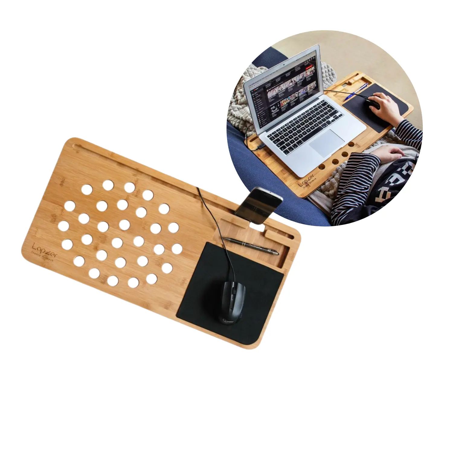 Bord för bärbar dator | Lapzer | Bambu