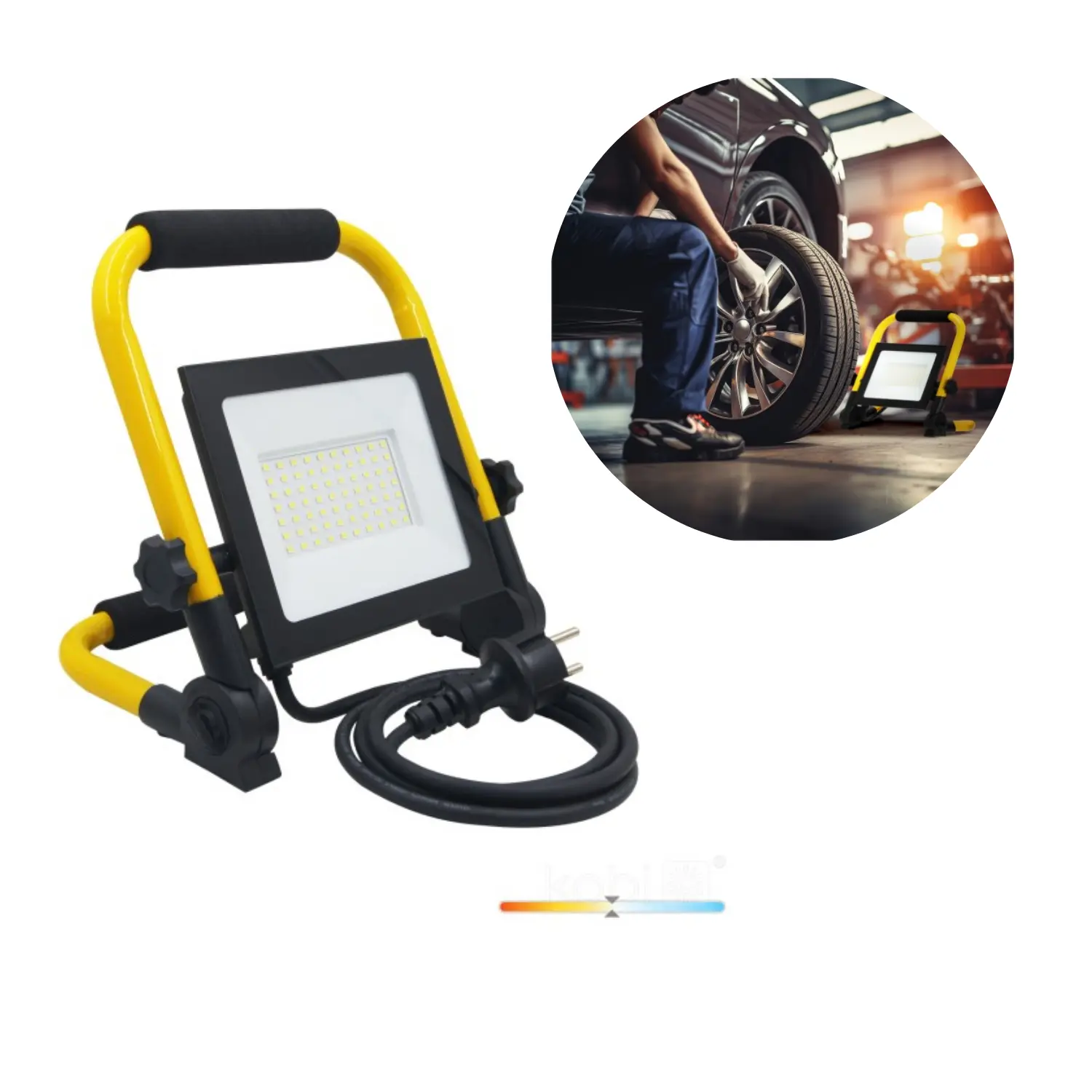 LED Werklamp, (vloer) | 50W | 4000K | IP54