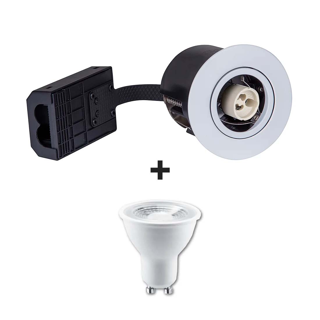 Udendørs Spot i VENTA - Mat Hvid - Samsung Gu10 - 230V (Ikke-Dæmpbar)