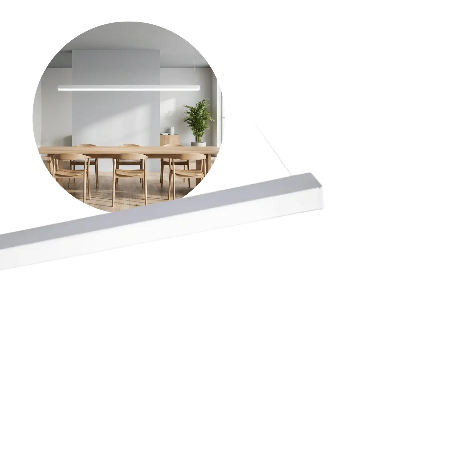 Kantoor plafondlamp 120cm | 3CCT | 4800lm | 20W/30W/40W | KOLINE K2 | Wit