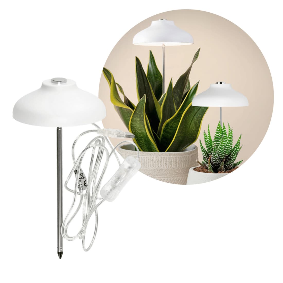 Grolys | 5W | Groeilamp | In hoogte verstelbaar | Timer | Speer