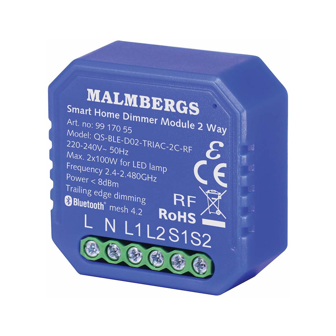 Bluetooth LED Lysdæmper - Smart Home - RF - 2 Udgange - Max.
