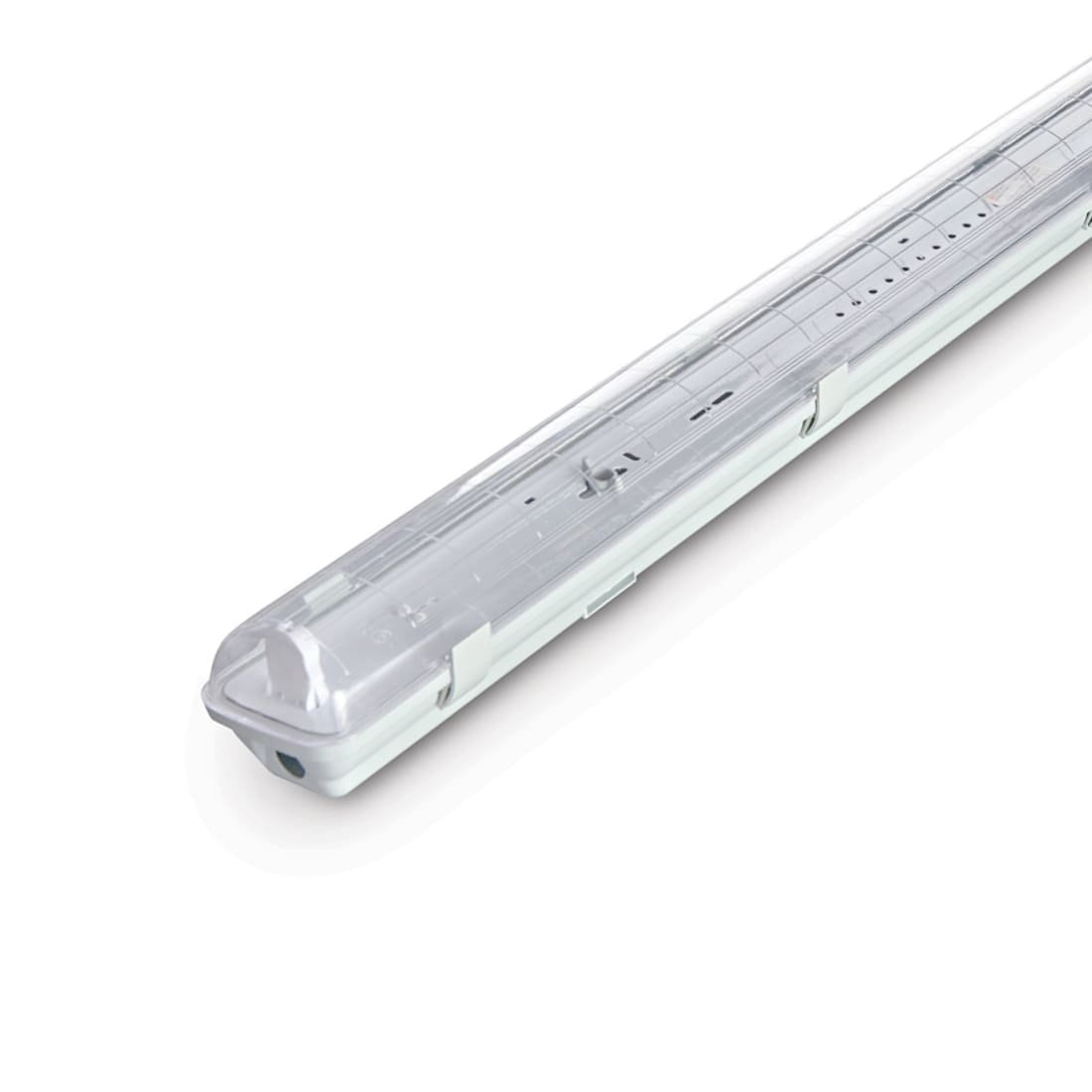 LED Armatur - Industriarmatur - 120cm - Enkelt LED Rør - IP65 - T8 - Uden Rør