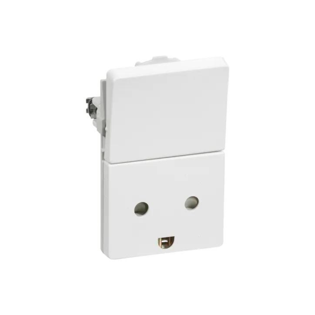 Fuga Wandcontactdoos M/J met schakelaar 1,5M wit