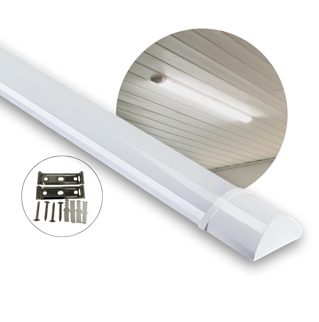 Flache LED-Leuchte | 120cm | CCT | 25/30/40W | LOTOS | Weiß