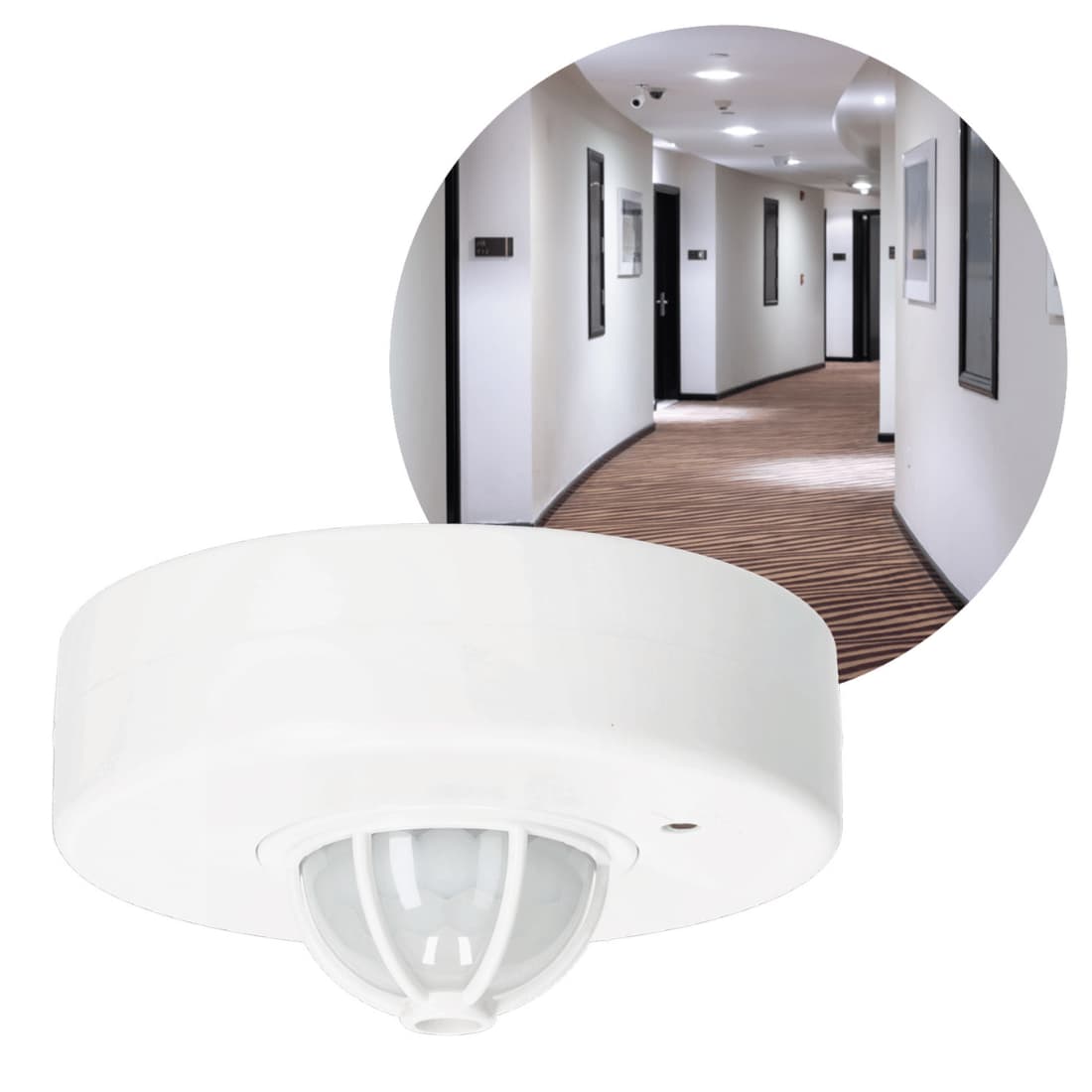 Bevægelsessensor 12m - 360° - Hvid - Indendørs - LX06