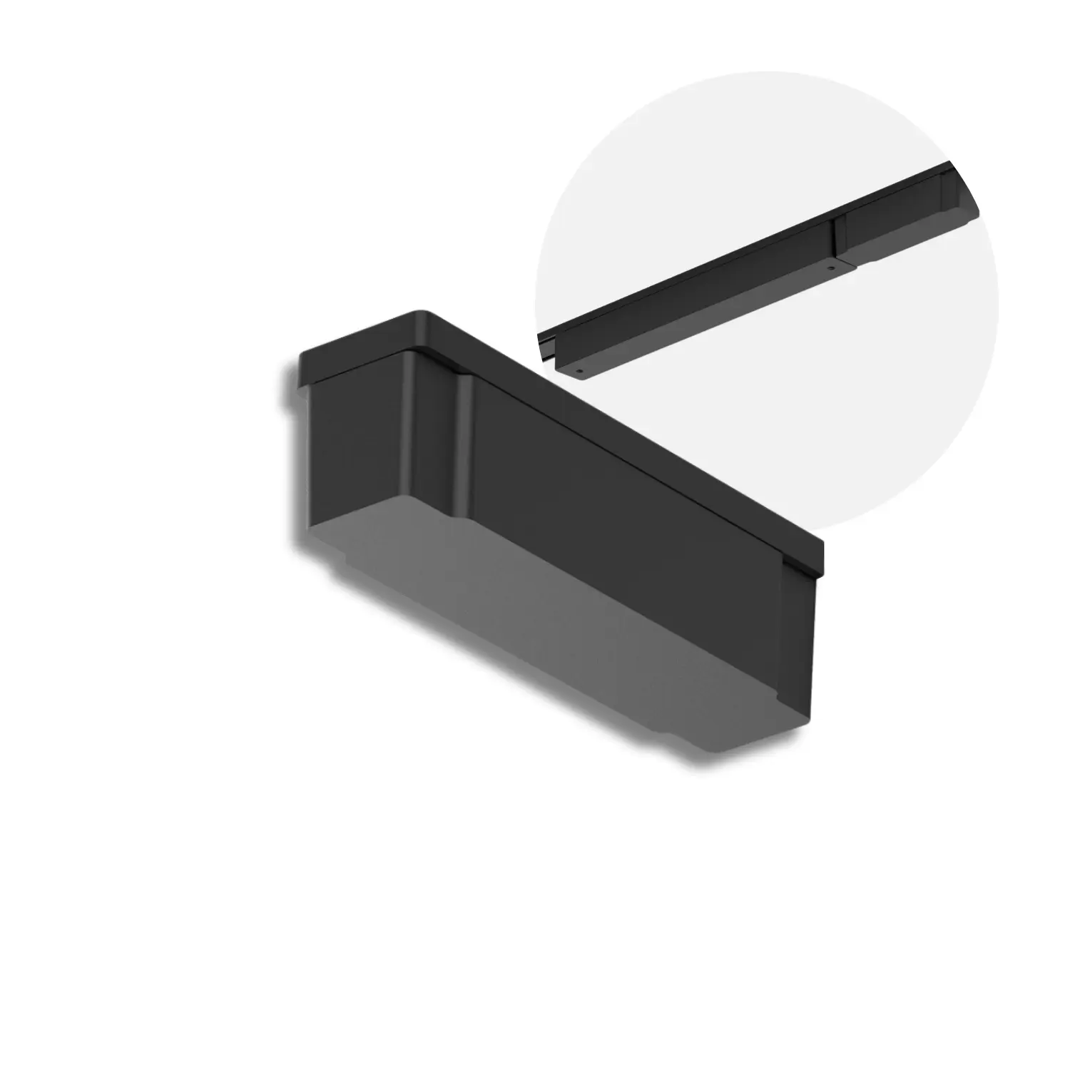 Kabelskjuler til SlimTrack Skinnesystem | Sort