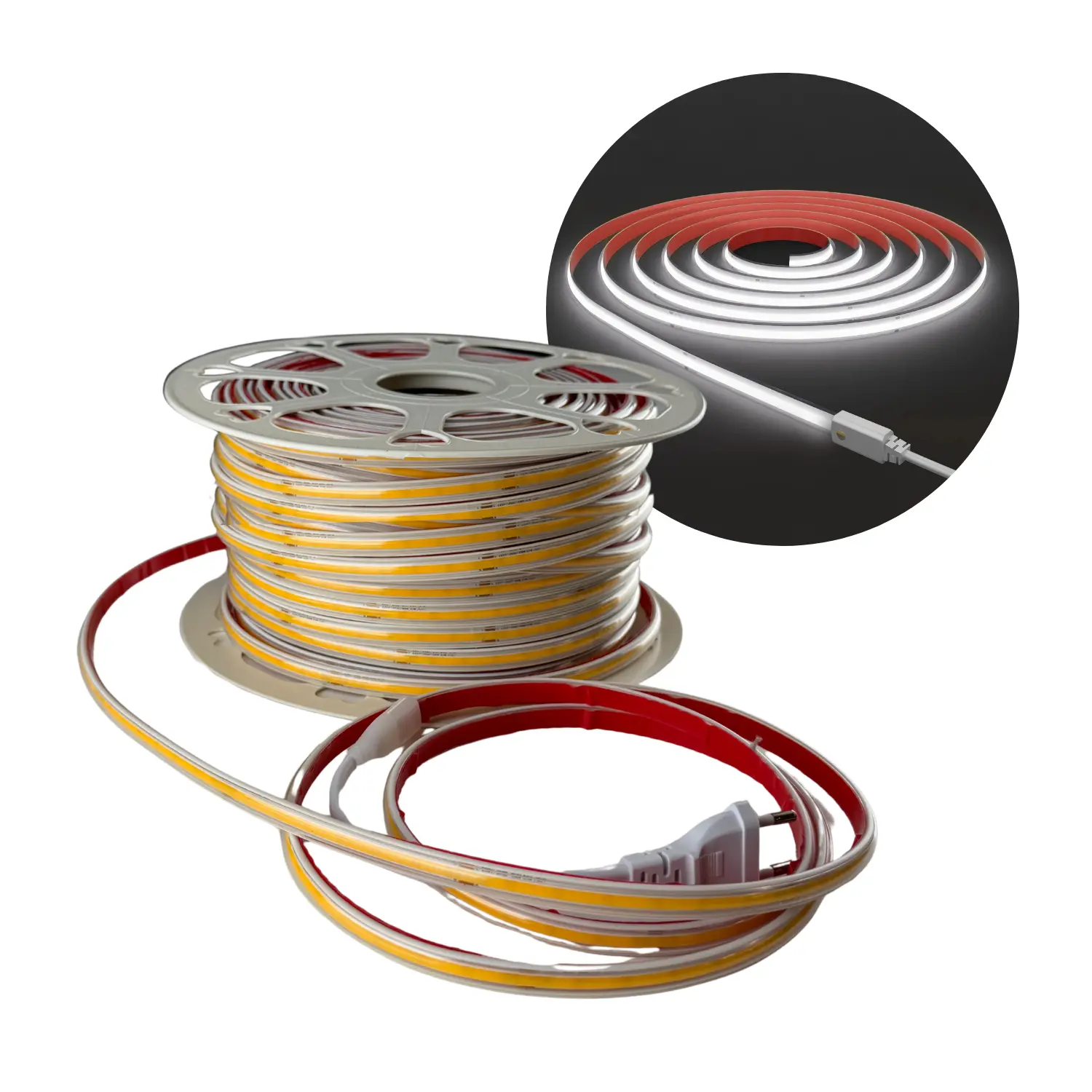 COB LED-remsa 230 V | 100 m | 6500 K | 1050 lm/m | 10 W/m | IP65 | COB10 G2