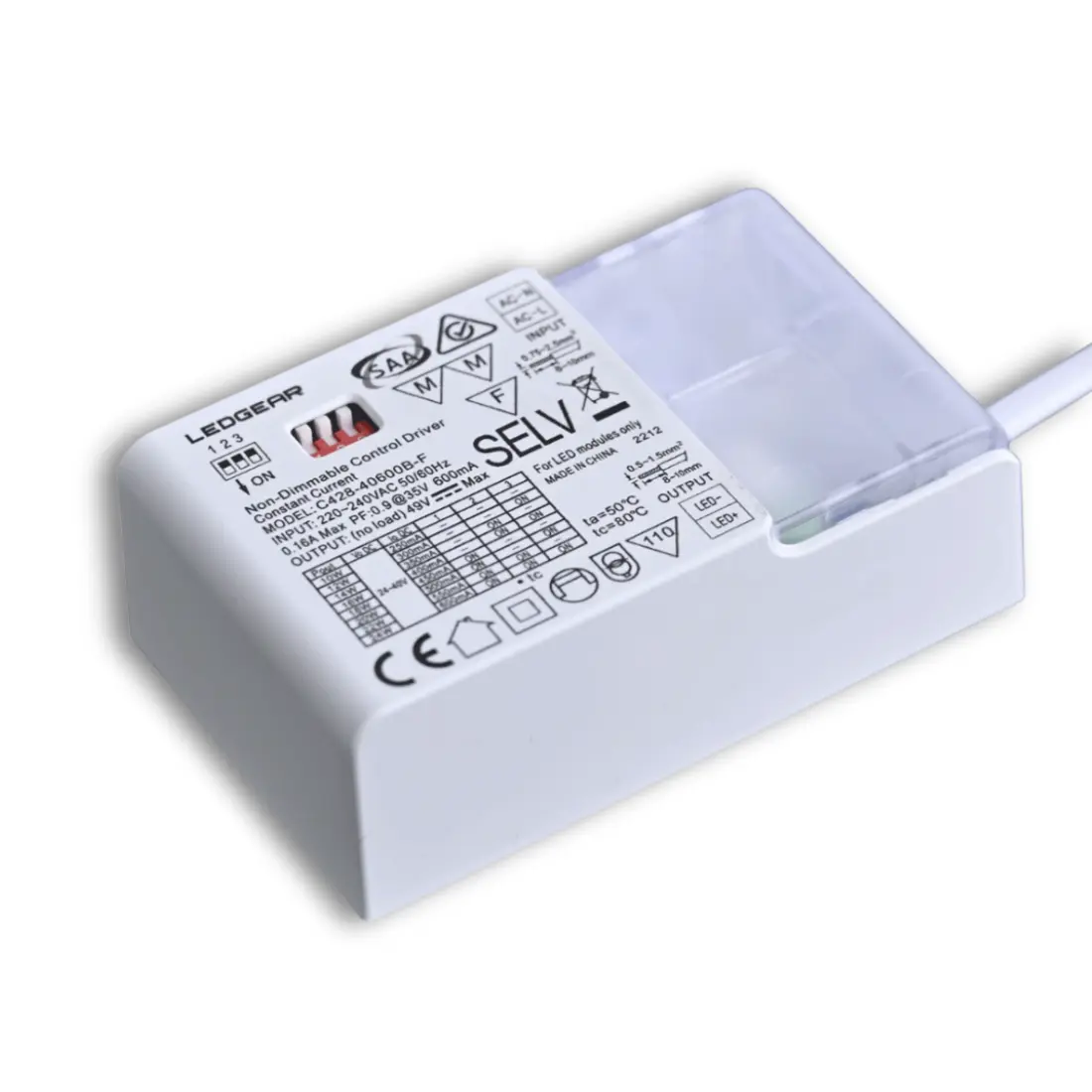 LED paneldrivare | För paneler mellan 250-600mA | Max. 24W