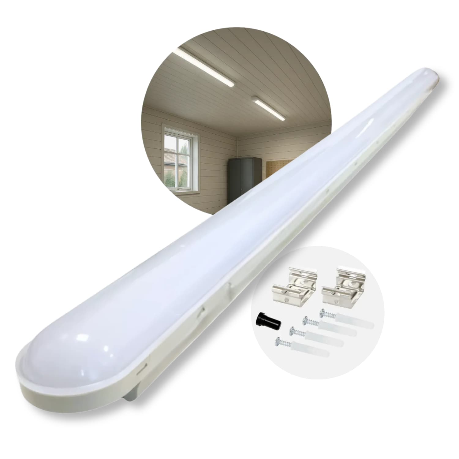 LED Leuchte 120cm | 4000K | 156lm/W | 36W | IP65 | SolidLine | Durchverdrahtet