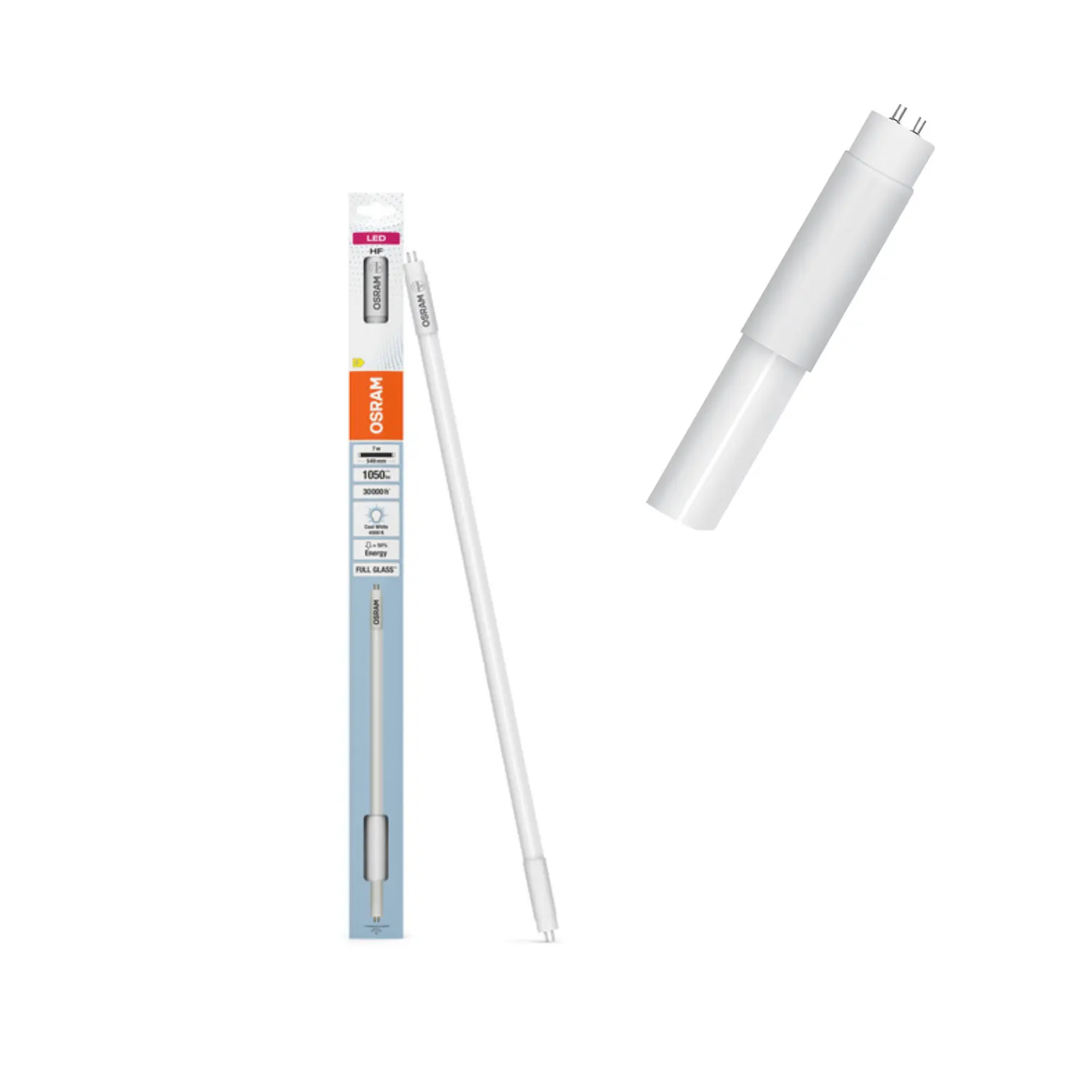 LED Lysstofrør | 549mm | T5 | 4000K | 1050lm | 7W | OSRAM 