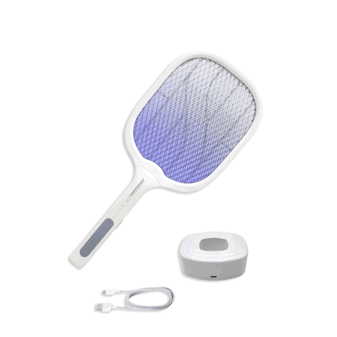 Elektrische Vliegenmepper | Oplaadbaar | 2in1 | UV Insectenlamp | 3000V