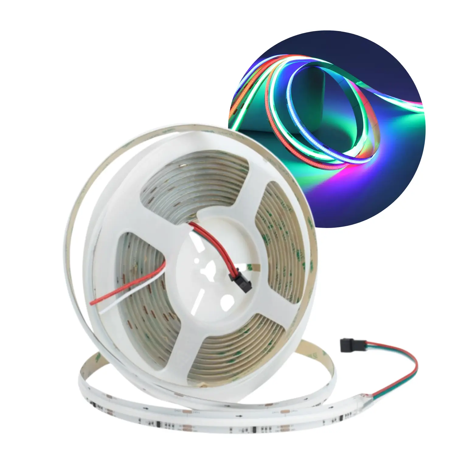 Digitale COB LED Strip 24V | 5m | 12mm | RGB | 1908lm/m | 21W/m | IP20