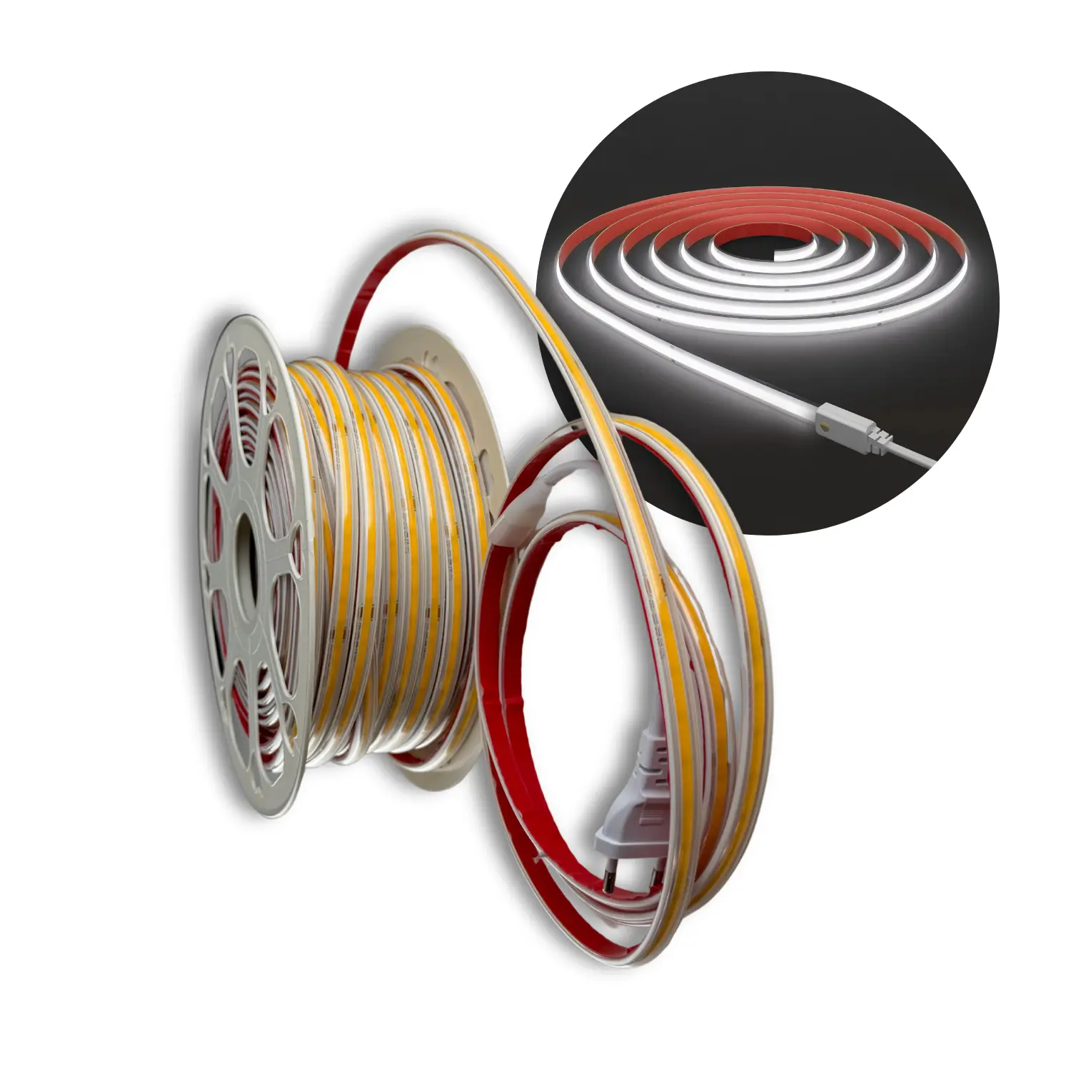 COB LED-remsa 230 V | 50 m | 6500 K | 1050 lm/m | 10 W/m | IP65 | COB10 G2